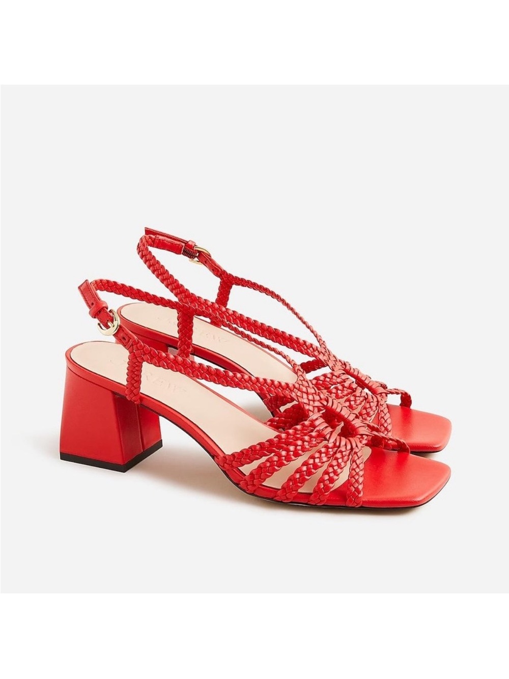 J. Crew Leather Layne Braided Sandals Size 8.5